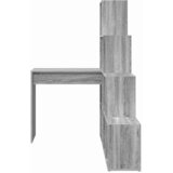  Kutni stol s policom Siva Sonoma 101,5 x 149,5 x 149,5 cm | shoptok.hr