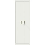 Ormarić Omarica za shranjevanje 2 pcs Bela 60 x 40 x 180 cm Jeklo, (5000152810) | Shoptok.si