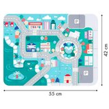 ECO TOYS DRVENE EDUKATIVNE KOCKE CITY SA PODLOGOM 115 KOMADA | ePonuda.com