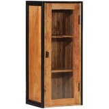 vidaXL Stenska kopalniška omarica 40x30x90 cm akacijev les in železo | Shoptok.si