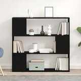 vidaXL Knjigarna Črna Hrast 100x24x94 cm - Inženirski les, (22067800) | Shoptok.si