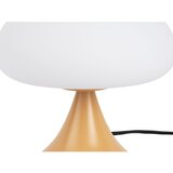 Leitmotiv Oker rumena kovinska namizna svetilka s steklenim senčilom (višina 21 cm) Hongo – | Shoptok.si