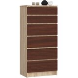 AKORD KOMODA K60 6SZ CLP DĄB SONOMA / VENGE, (21702897) Cene