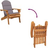  Vrtna stolica Adirondack s jastucima masivno bagremovo drvo | Eponuda.com