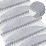  Samoljepljivi stepenasti ulošci Polukružni 15 pcs Svjetlosiva | shoptok.hr