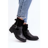 Boto Women's Flat Heel Boots with Clasp Black Cillolis | ePonuda.com