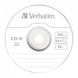 Verbatim CD-R 52X 700MB 50 PACK WRAP EXTRA PROTECTION, (557317) | Shoptok.si