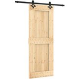  Klizna vrata s priborom za montažu 80 x 210 cm masivna borovina | shoptok.hr