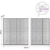  Gabion s žicom debljine 3,5 mm i mrežom 5x2,5 cm 850x20x200 cm | shoptok.hr
