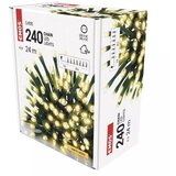 Emos LED božična veriga, 24 m, zunanja in notranja, topla bela, časovnik D4AW05 | Shoptok.si