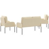  Setovi sofa s jastukom 3 pcs Krema 115 x 56 x 80 cm Šperploča | Eponuda.com