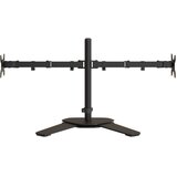  Dvostruki nosač za monitor crni čelični VESA 75/100 mm Slike