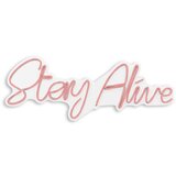 WALLXPERT dekorativna plastična led rasveta stay alive pink | ePonuda.com