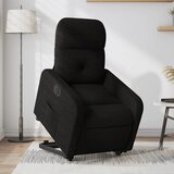 Maison Chic Električni naslanjač - Relax naslanjač s funkcijo vstajanja črn, (22061307) | Shoptok.si