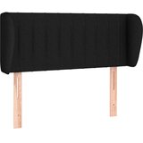  Uzglavlje s ušima crno 83x23x78/88 cm od tkanine | Eponuda.ba