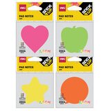 Deli STIKERI BLOK NEON OBLICI 76x76mm MIX BOJE EA03202 20*4 LISTA Cene