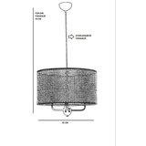 Opviq bermud A8706-4 rattan chandelier | ePonuda.com