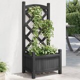 Maison Chic Cvetlično korito - Cvetlični Lonec z mrežo črne barve trden les jelke, (21790107) | Shoptok.si