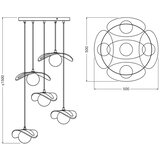 Osram Luster na sajli DECOR PEARL 5xG9/5W/230V bež | Eponuda.com