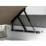 Bobochic Paris Bež oblazinjena zakonska postelja s prostorom za shranjevanje z letvenim dnom 160x200 cm Garance – | Shoptok.si