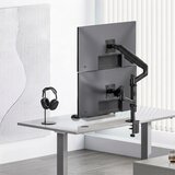 Ergo Office ER-692 B stolni nosač za dva monitora 17&amp;ndash;32&amp;Prime; s plinskim oprugama Slike