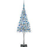 vidaXL Božično drevo med 300 LED z stojalom Bela 180 cm PE in jeklo | Shoptok.si