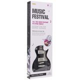  Otroška kitara + mikrofon povezan z instrumentom - črna | Shoptok.si
