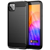  Gumijasti / gel etui Carbon za Huawei Y5p - črni Cene