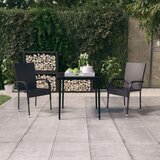  3-dijelni vrtni blagovaonski set crni | shoptok.hr