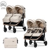 Lorelli Kolica za blizance Duo, Sa torbom, Bež | Eponuda.com