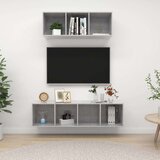 vidaXL Komplet TV omaric 2-delni betonsko siva iverna plošča, (20913153) | Shoptok.si