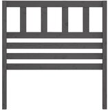  Uzglavlje za krevet sivo 106 x 4 x 100 cm od masivne borovine | Eponuda.com