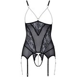 Cottelli otvoreni top s perlama (crni) - M | shoptok.hr