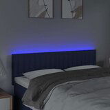  Posteljno vzglavje modro 144x5x78/88 cm blago, (20953164) | Shoptok.si