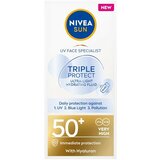 Nivea sun Triple protect ultra lagani fluid za zaštitu kože lica od sunca SPF50+ 40 ml Cene