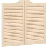 vidaXL Swing Doors Louvred Design 1 par masivni les borovega lesa | Shoptok.si