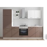 P & B Kuhinjski Blok Brez Aparatov Promo, Bela, Hrast, 270cm Cene