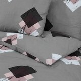  Set posteljine za poplun sivi 140 x 200 cm pamučni200x200 | shoptok.hr