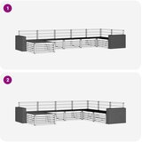  Set vanjskih sofa 7 kom. Prirodna | shoptok.hr