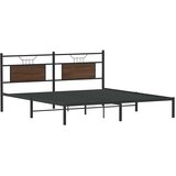  Okvir kreveta bez madraca smeđi hrast 160x200 cm izrađeno drvo | Eponuda.com