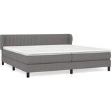  Krevet s oprugama i madracem tamnosivi 200 x 200 cm od tkanine | shoptok.hr