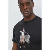 Puma Bombažna kratka majica X ONE PIECE moška, črna barva, 624665