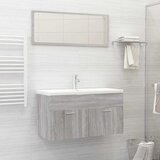 Maison Chic Kopalniški sestavi - Kopalniško pohištvo 2 kosa siva sonoma inženirski les, (21788341) | Shoptok.si