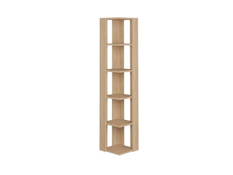 Hanah home polica za knjige nati corner sapphire hrast | Eponuda.com