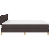 Box Spring Krevet s Madracem Tamnosmeđi 200x200 cm Tkanina | shoptok.hr