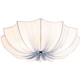 QAZQA Design stropna svetilka siva svila 52 cm 3-light - Plu | Shoptok.si
