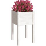  Vrtna sadilica bijela 40 x 40 x 70 cm od masivne borovine | shoptok.hr
