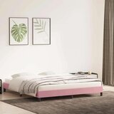  Okvir kreveta bez madraca ružičasti 200x220 cm baršun | shoptok.hr