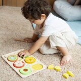 Classic World drveno voće za rezanje na čičak + učenje razlomaka i dijeljenja montessori 23 kom. | shoptok.hr