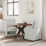  Blagovačke stolice s kotačima 2 pcs Svjetlosiva 58 x 65 x 98 cm | shoptok.hr